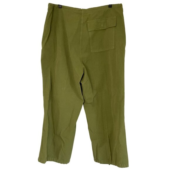 DARKPARK Blair Vintage Trousers in Military Green Large New Womens Baggy Pants - Picture 7 of 16